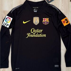 Nike Black Barcelona Long Sleeve Jersey